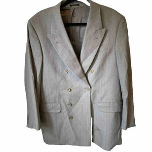 Amando’s Mario Zegna Bianchi Made In Italy Men’s Suit Blazer Jacket 42 Pocket